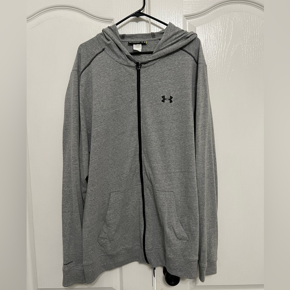 Under Armour Hooded Jacket, Full Zip. Mens Sz 2XL